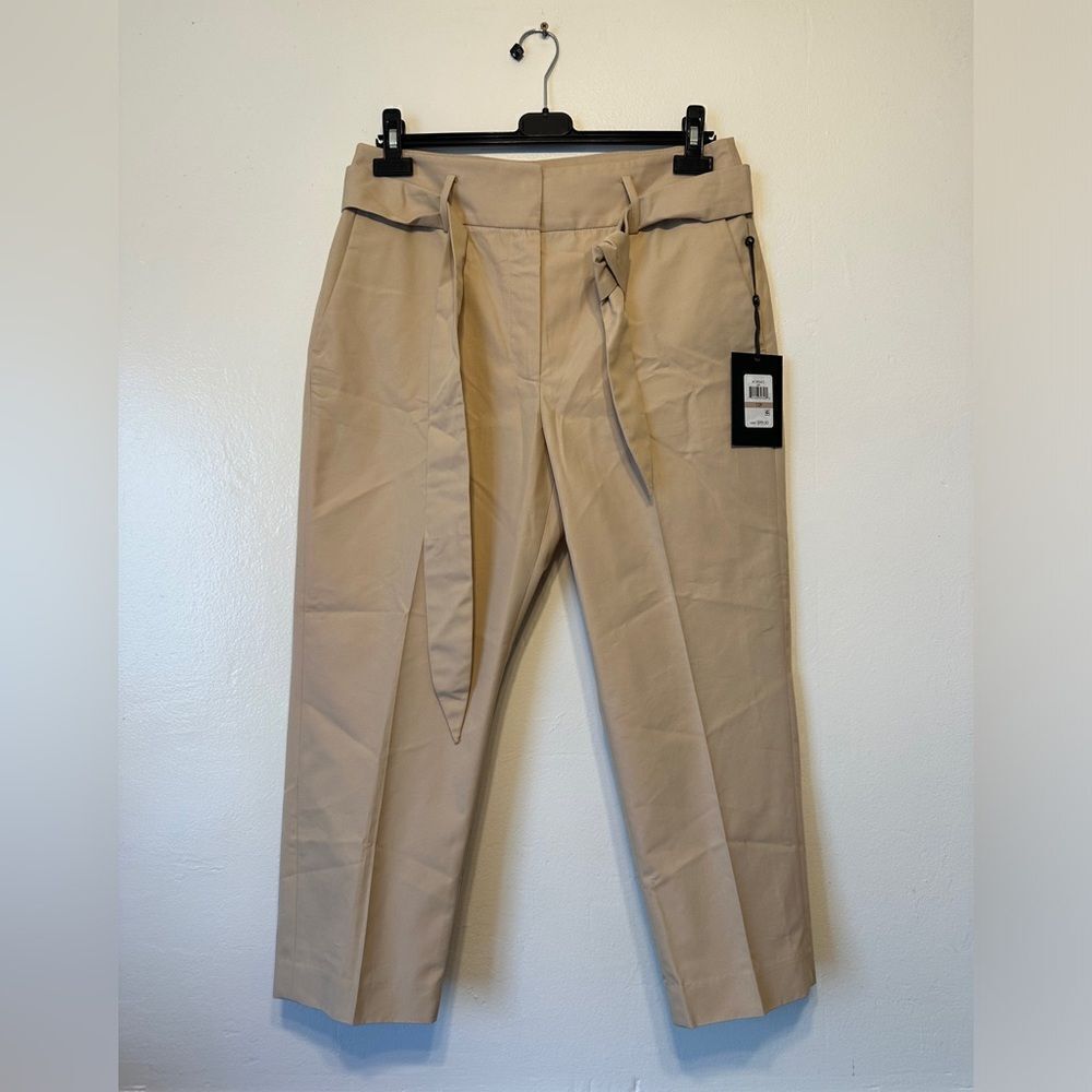 Women’s DKNY Tan Capri cotton blend Pants size 12, NWT